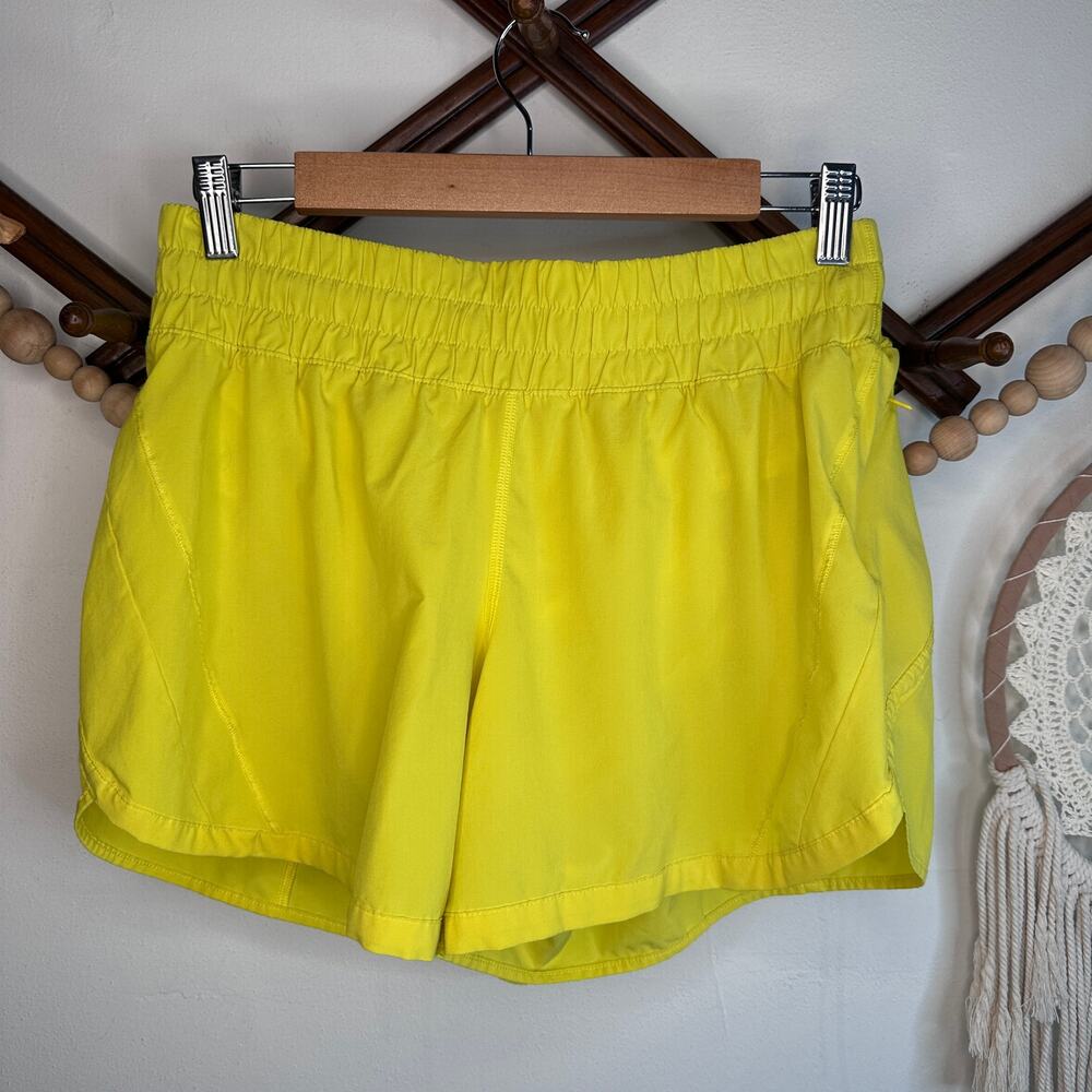 Lululemon Track That Yellow Athletic Shorts